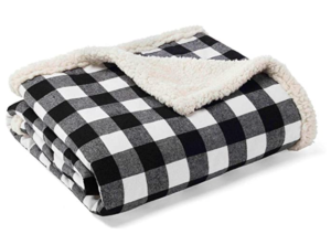 plaid blanket with Sherpa Fleece