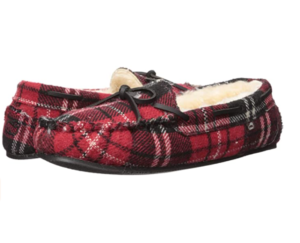 Plaid slippers