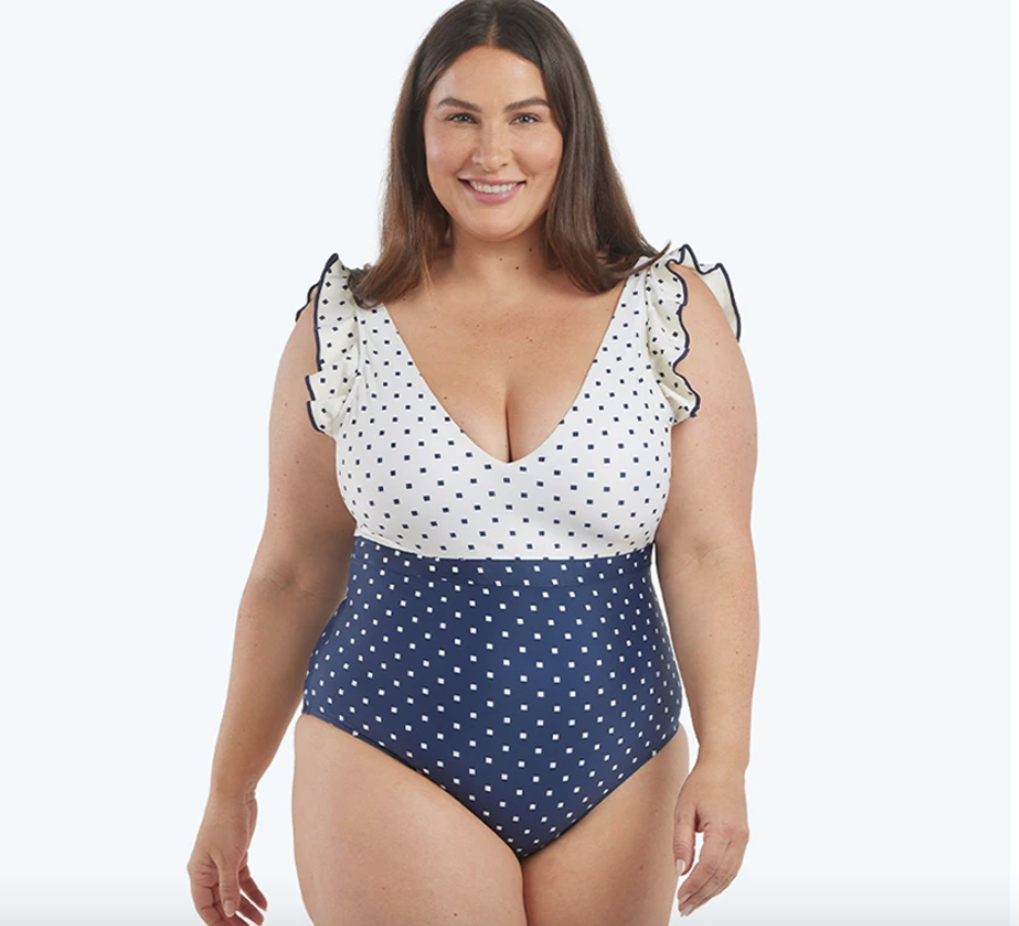 Warmer Weather is here so swimwear for all. polka dot swimsuit.