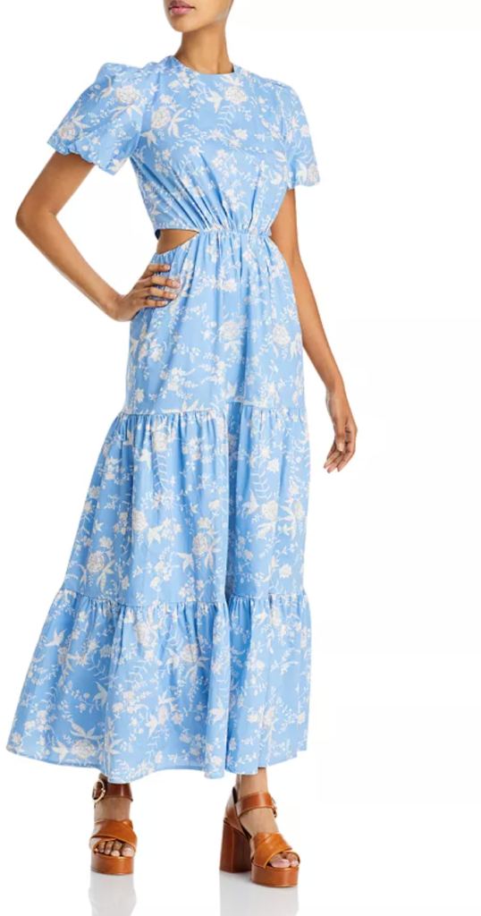 Light blue floral dress